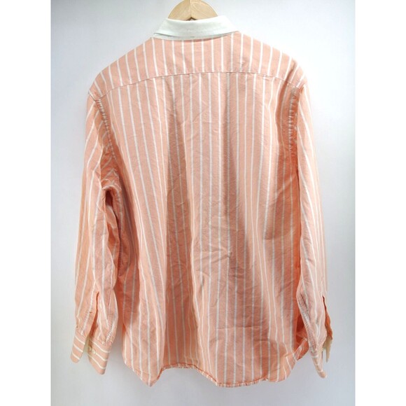 Bonobos Orange Striped Button‎ Up Shirt XL Made in USA Long Sleeve - Picture 6 of 6